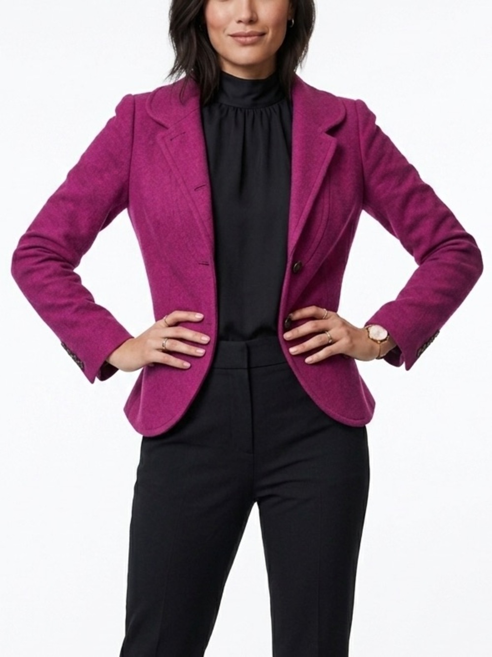 J CREW | VINTAGE MAGENTA BLAZER